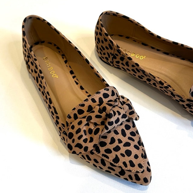 Perfect Ballet Flats with Bow in Leopard Print